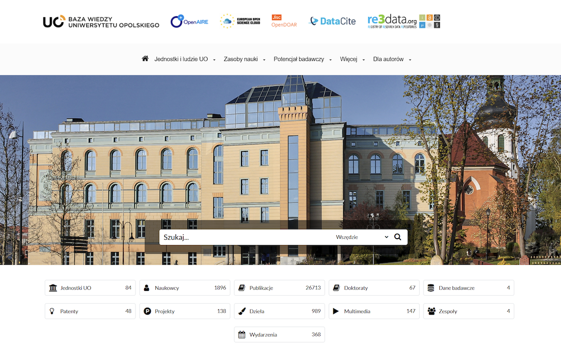 Omega-PSIR implementation homepage for Uniwersytet Opolski