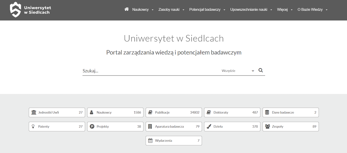 Omega-PSIR implementation homepage for Uniwersytet w Siedlcach
