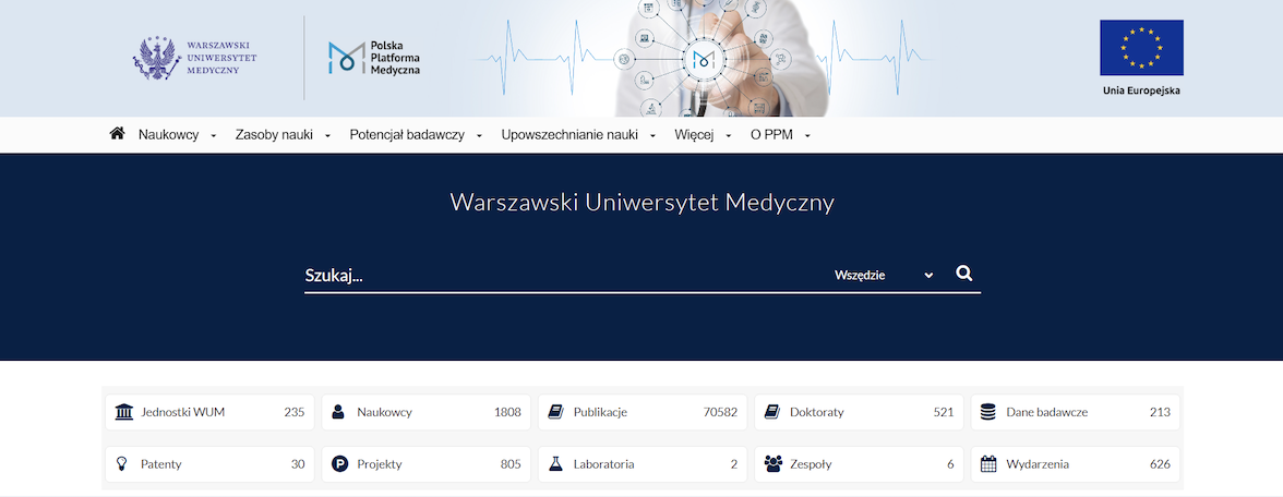 Omega-PSIR implementation homepage for Warszawski Uniwersytet Medyczny
